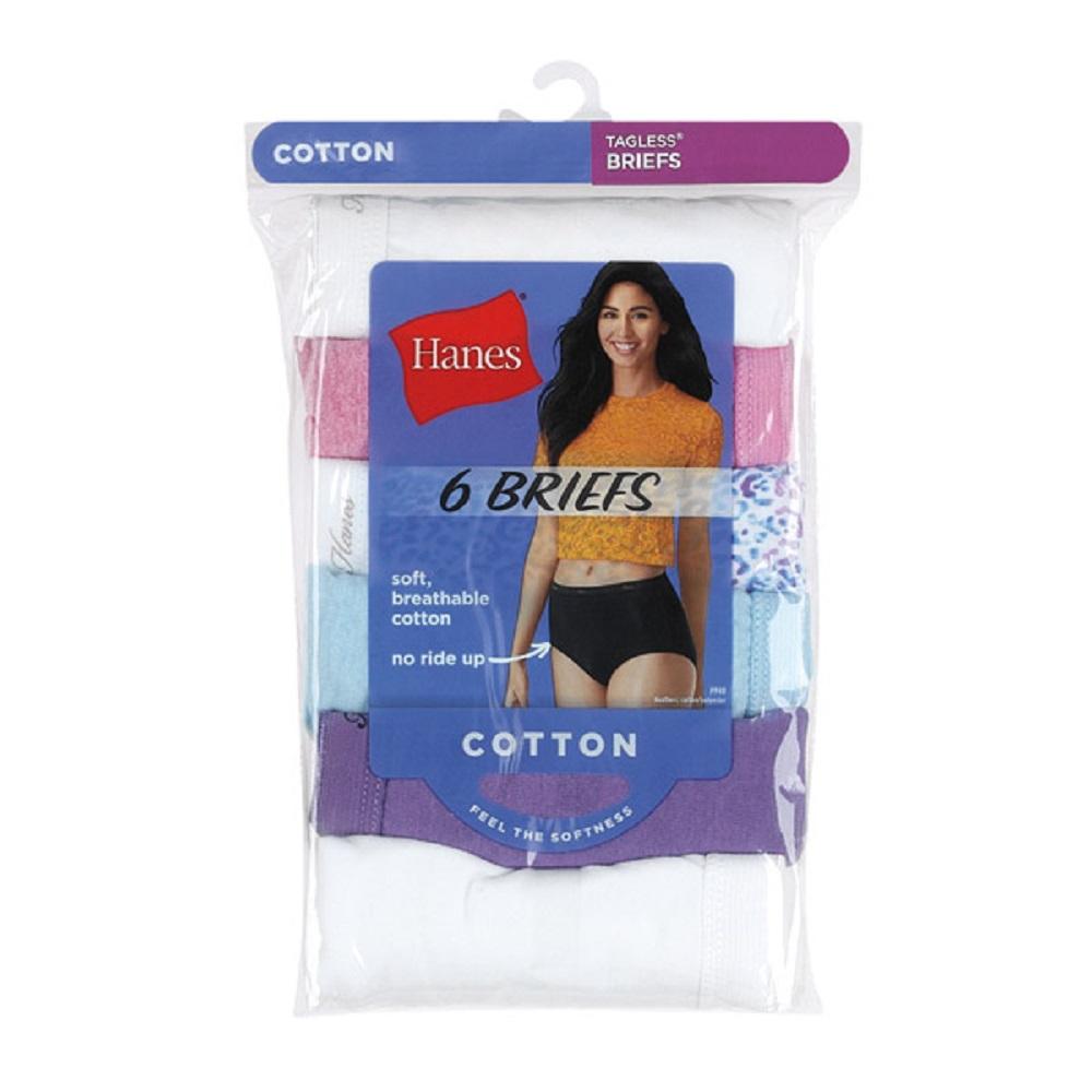 Hanes Womens Women's 6 Pack Core Cotton Brief Panty-Assorted : :  Clothing, Shoes & Accessories