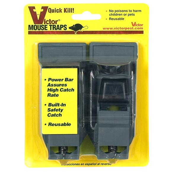 VICTOR QUICK KILL MOUSE TRAP REUSABLE Set of 3 in PACKAGE Easy to Set & Use