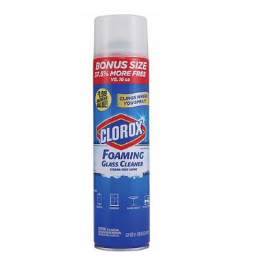 Clorox Foaming Glass Cleaner, Fresh Scent, 22 oz. Spray - BBP0722