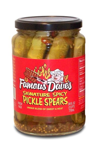 Famous Dave's Signature Spicy Pickle Spears, 24 oz. Jar