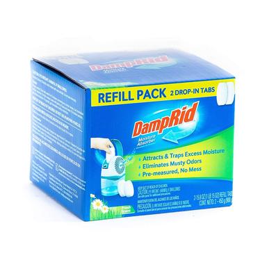 DampRid Drop-in Tab Refill Pack Moisture Absorber, Fresh Scent - FG97