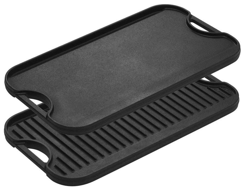 Backcountry Iron 20 x 9 inch Large Reversible Seasoned Cast Iron Grill /  Griddle