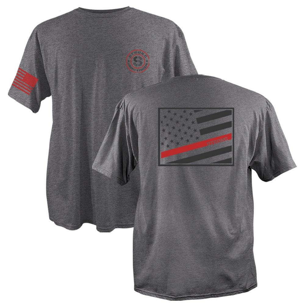 Lincoln Outfitters Strong Men's Flag Graphic Short Sleeve T-Shirt - SG ...