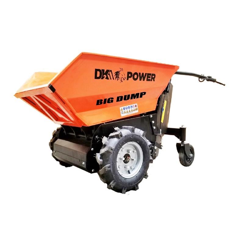 DK2 8 cubic ft. 1100lb. Capacity Electric Powered Dump Cart with Interchangeable Carry-All Bucket - OPD811