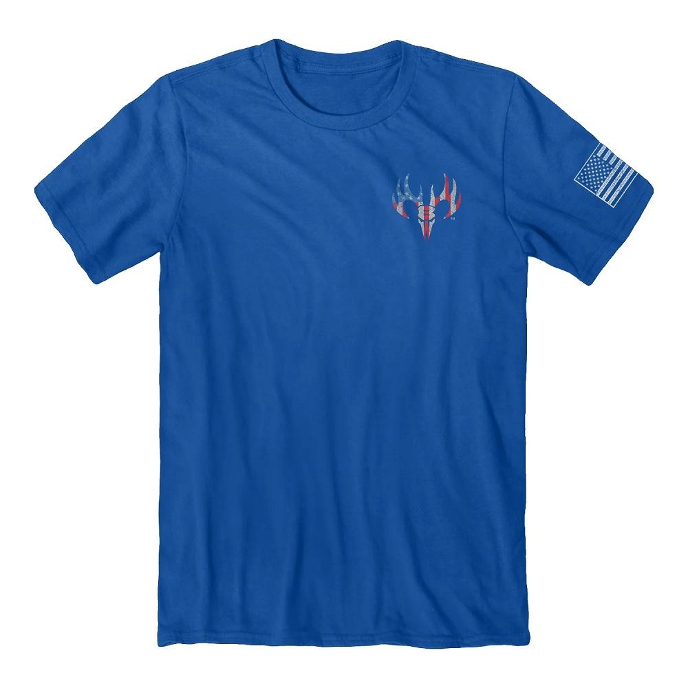 Buck Wear Home of Brave Men's Graphic T-Shirt, Royal - 2170