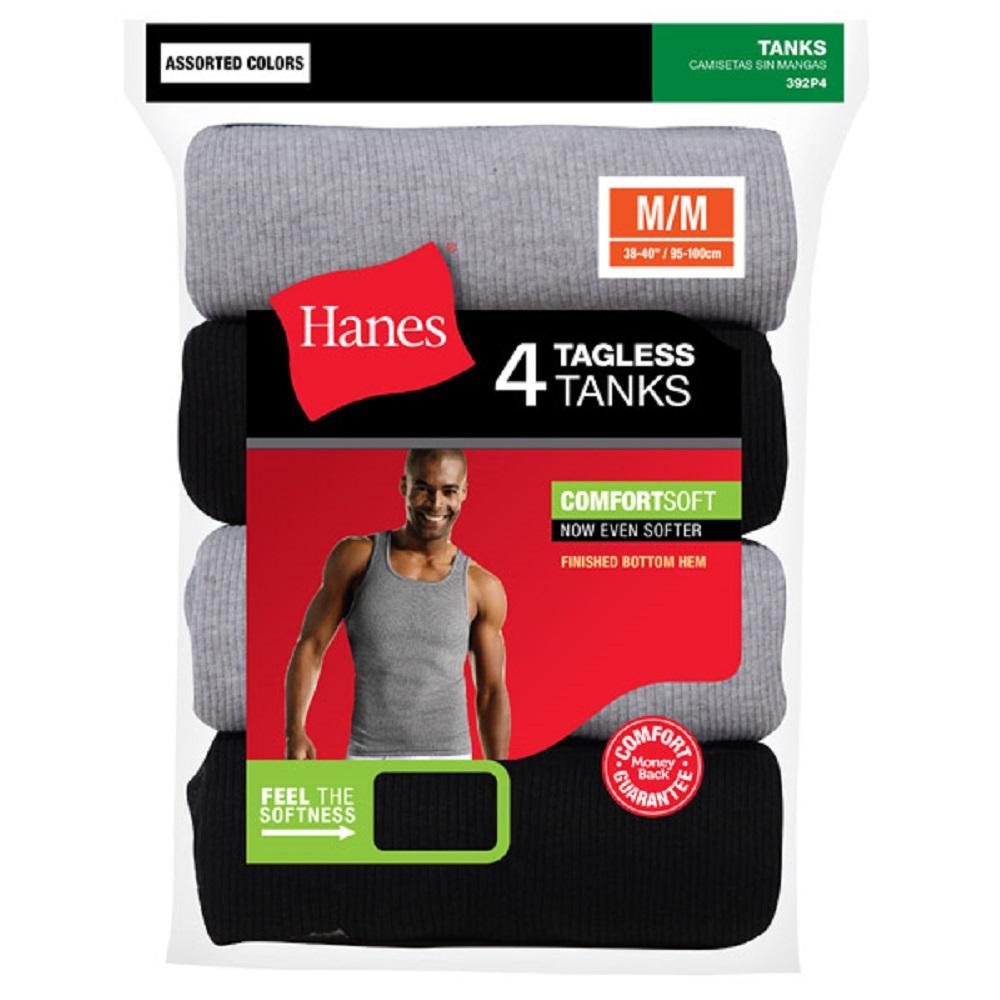 Hanes Men's ComfortSoft Tank Undershirt 3-Pack