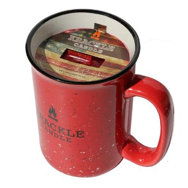 Krackle Candle Cinnamon Cranberry Mug Candle, 16 oz. - KCC-12
