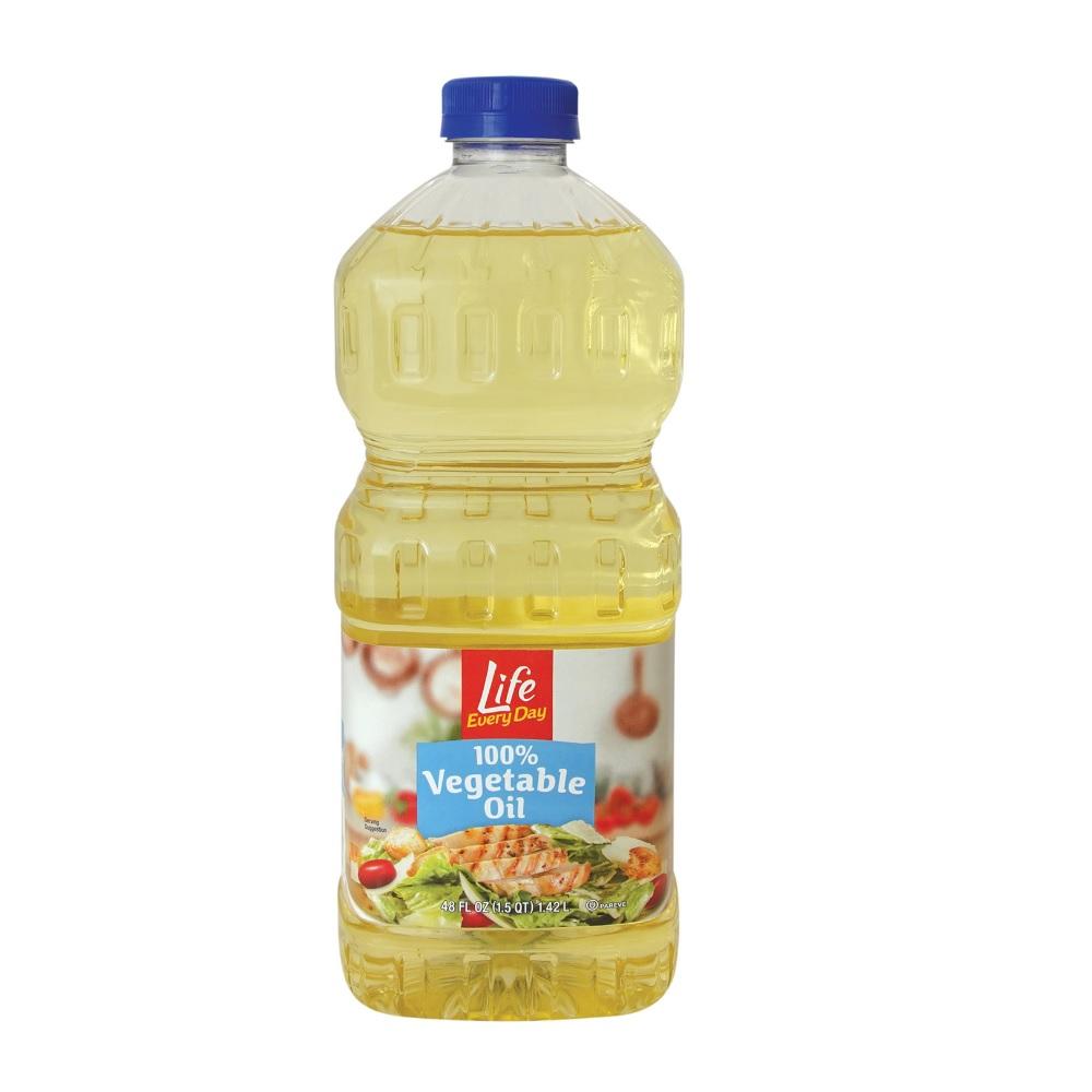 Life Every Day Vegetable Oil, 48 oz. Bottle