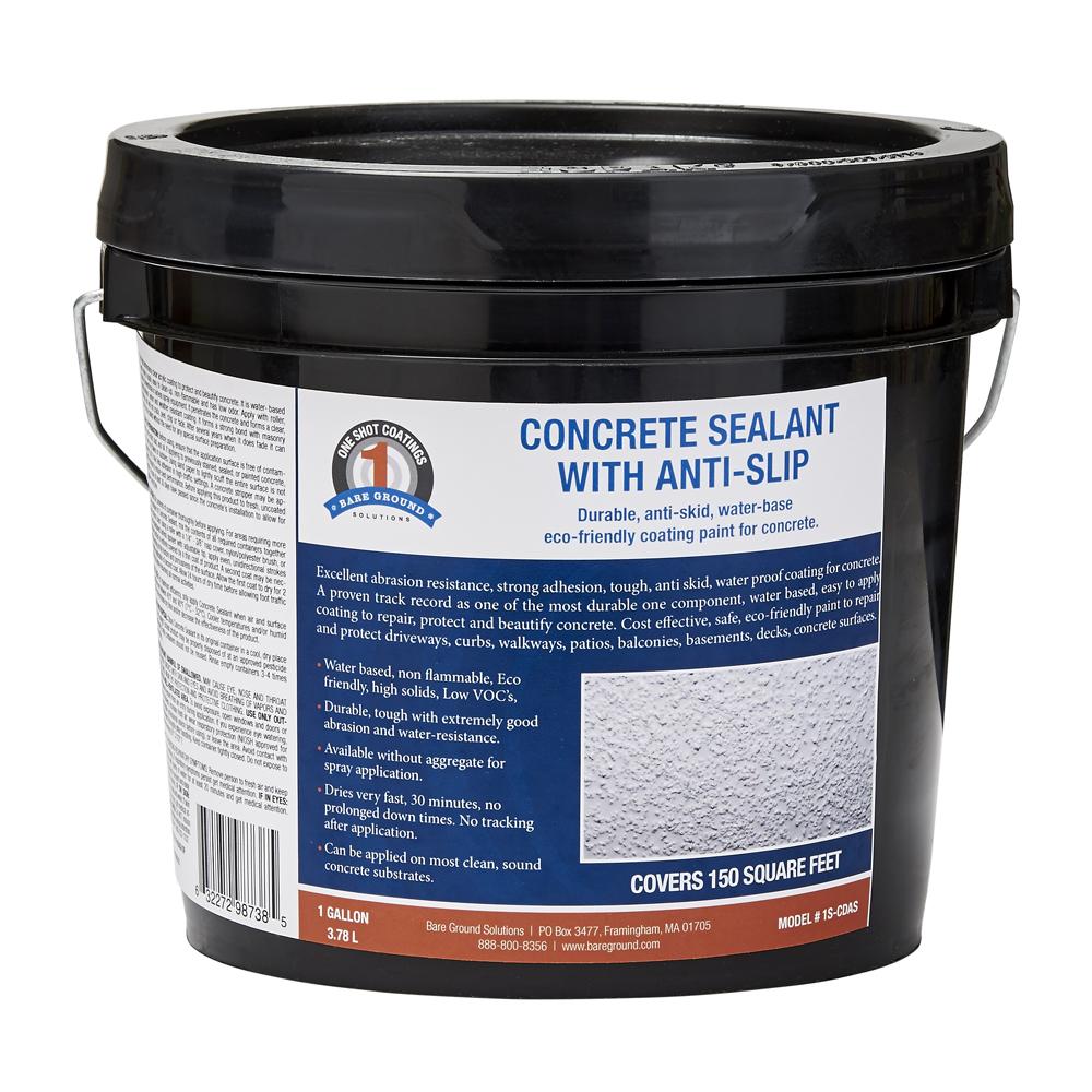 1 Shot Clear Concrete Sealant with Anti-Slip by Bare Ground