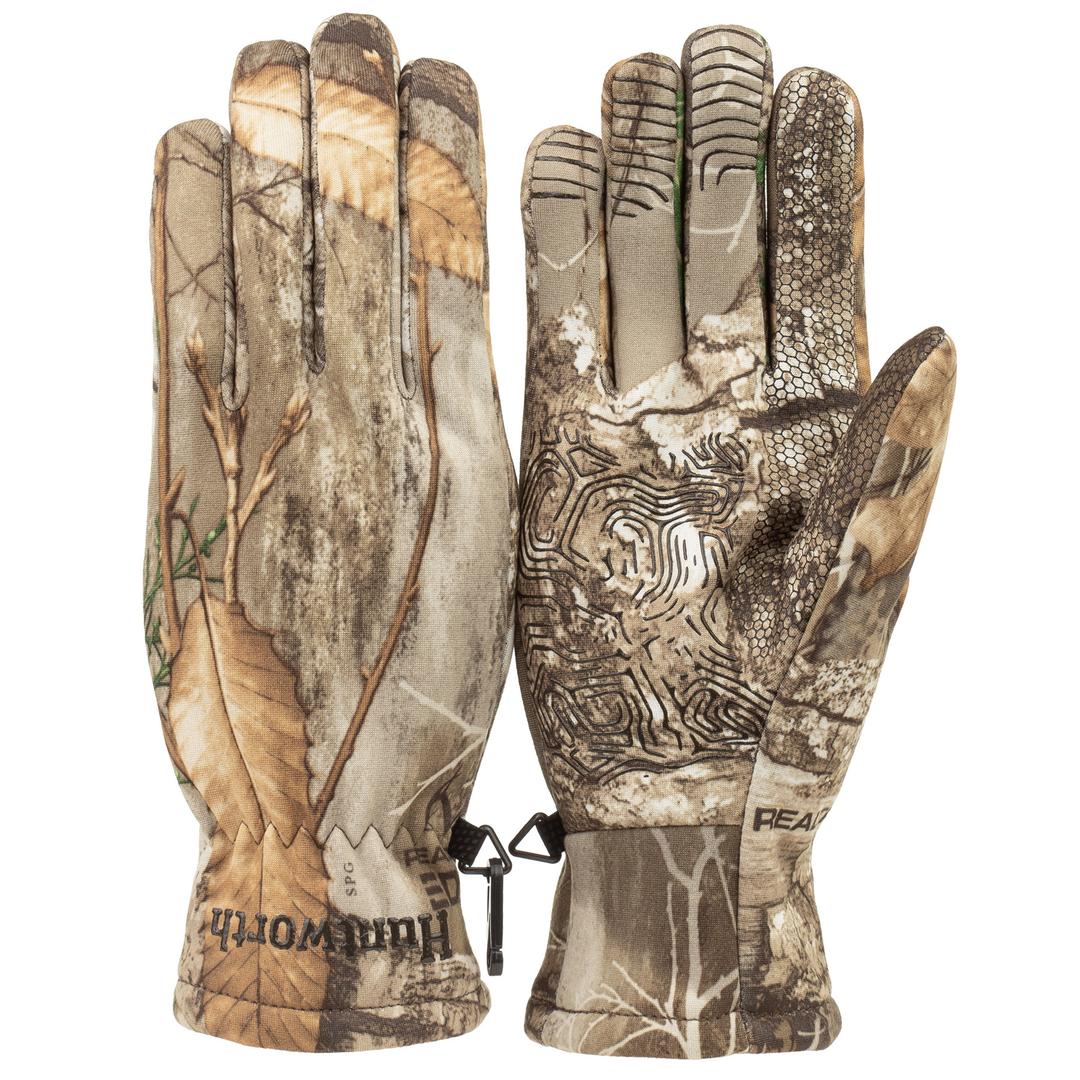 Cabela's Camoskinz II Unlined Gripper-Dot Gloves Mossy Oak Break-Up Country  - $6.88 (Free Shipping over $50)