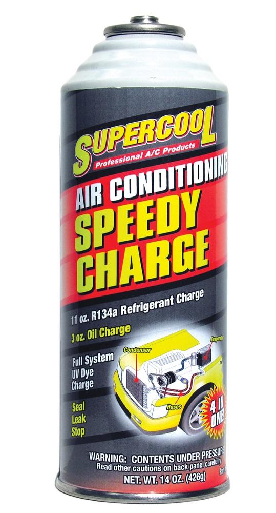 TSI Supercool Speedy Charge with Leak Stop and U/V Dye 14 oz Aerosol - 9473