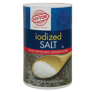 HyTop Salt Iodized, 26 oz.