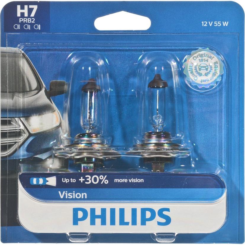 Philips Vision Headlight H7, Pack of 2 - H7PRB2