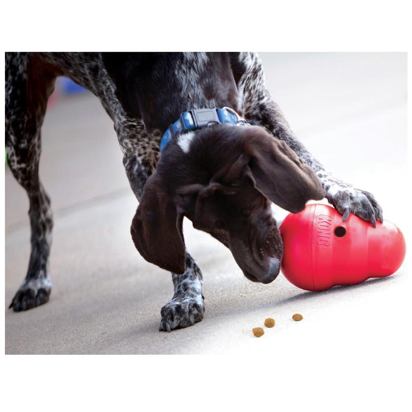 KONG Wobbler - Dog Food & Treat Feeder and Interactive Dog Toy 