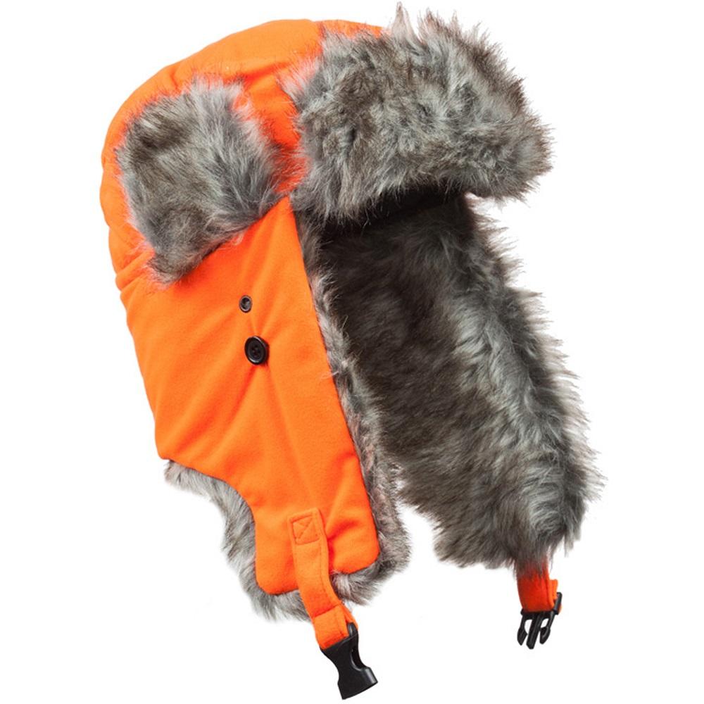 Men’s Thinsulate Faux Fur Camo Trapper Hat, Blaze Orange - D-5536-203 ...
