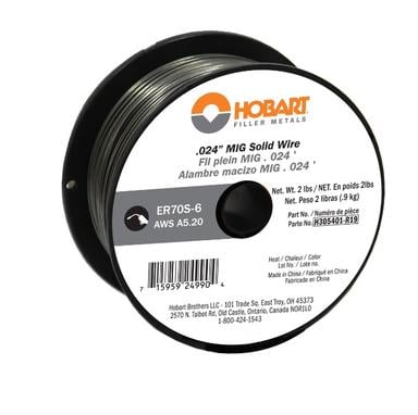 Hobart ER 70S6 Carbon Steel Solid Wire 024 2 lb Spool H305401R19