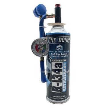 National® 134a Refrigerant with Auto A/C Recharge Kit and Leak Stop, 18 oz. Can - 018R134aLS