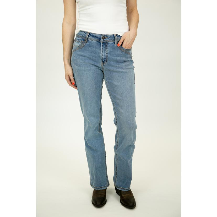 Stitched Denim Women Boot Cut Jeans, Feature : Comfortable, Technics :  Attractive Pattern at Best Price in Kolkata