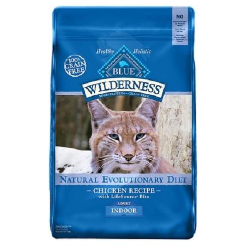 Blue Buffalo Wilderness Indoor Chicken Recipe Grain-Free Dry Cat Food, 11 lb. Bag