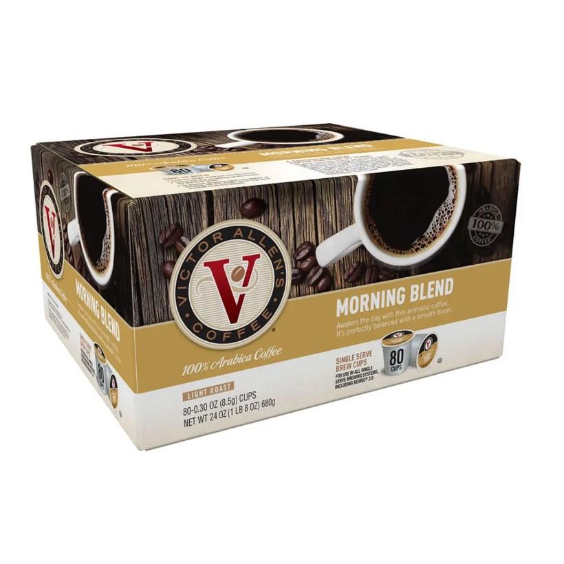 Victor Allen's Morning Blend Coffee Single Serve Coffee, 80 Count