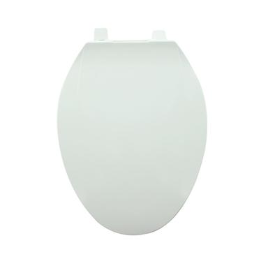 AquaPlumb Elongated Plastic Toilet Seat, White CTS380W