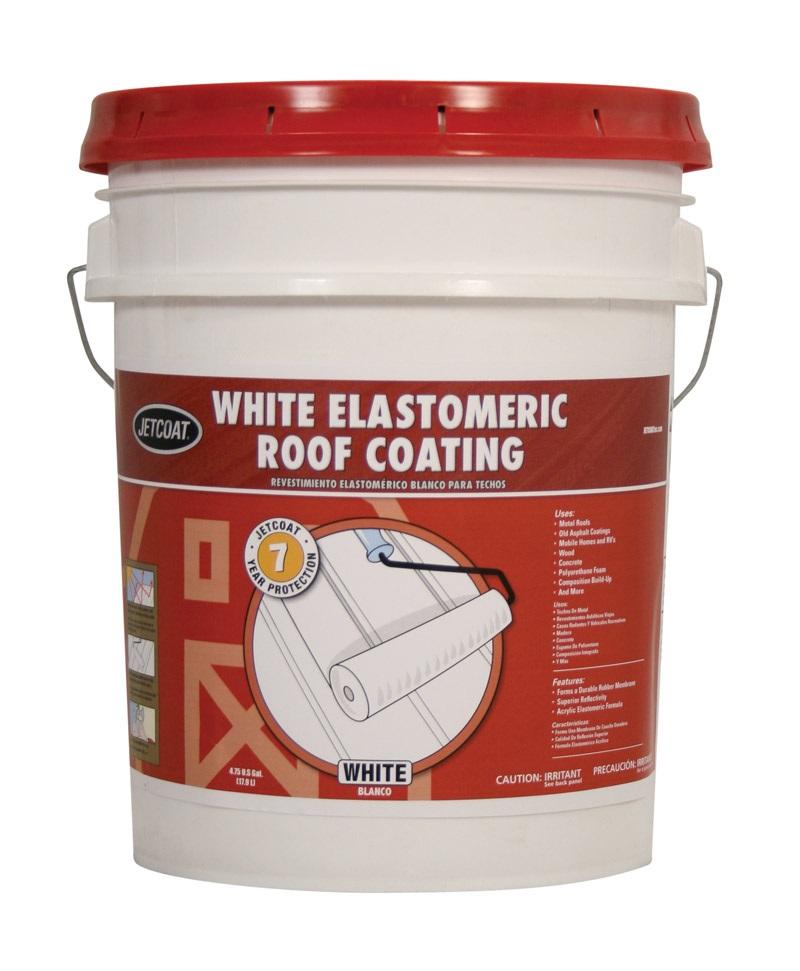 Jetcoat White Elastomeric Roof Coating 5 Gallon -66495