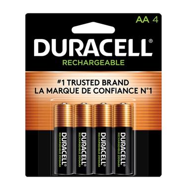 Duracell Rechargeable AA Batteries, 4-Pack