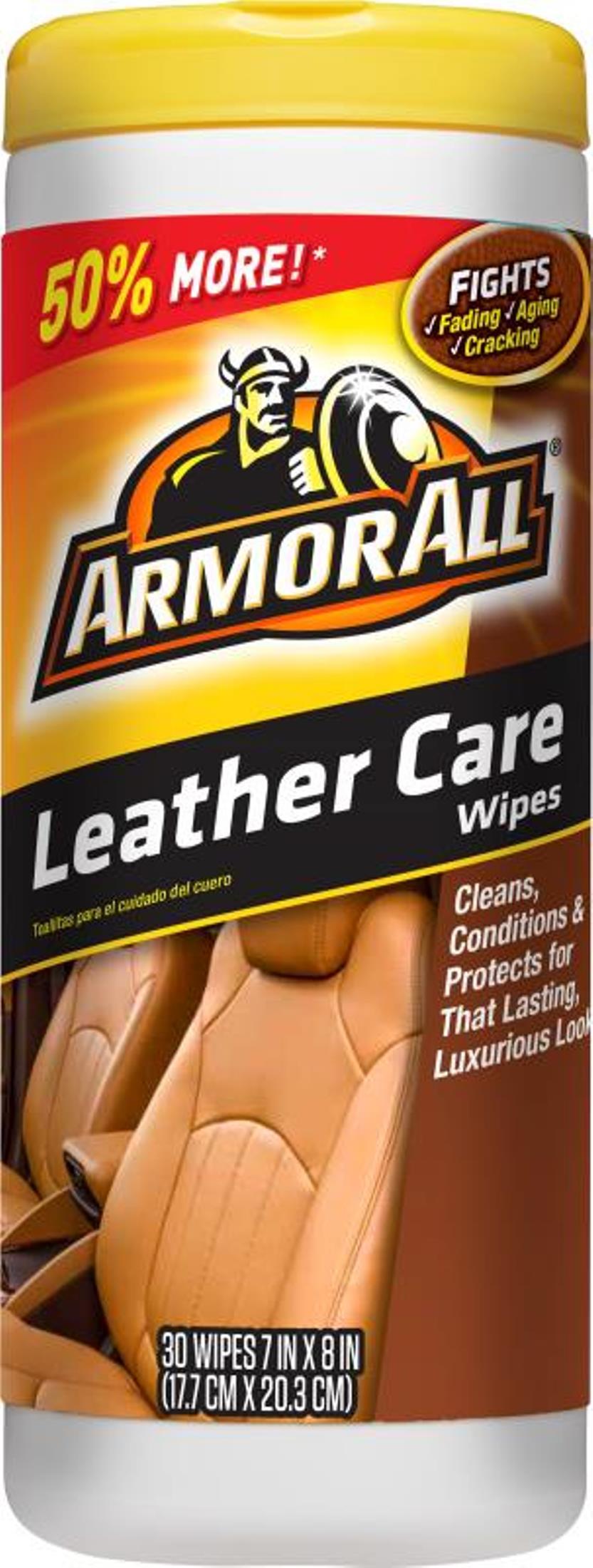 Armor All Leather Care Wipes - 30 ct pkg