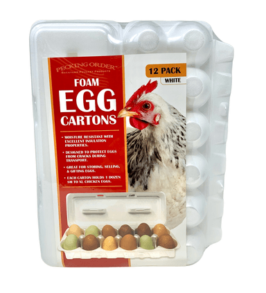 Pecking Order Foam Egg Cartons, 12 Pack - 9308