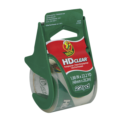 Duck Brand 1.88 in x 22.2 yd HD Clear Heavy Duty Packing Tape