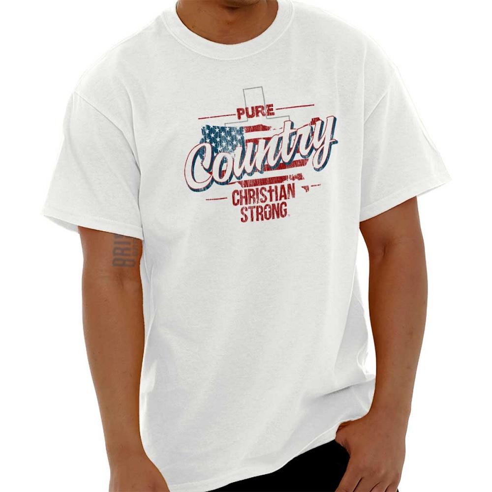 Brisco Apparel Pure Country Christian Strong Short Sleeve Men's Adult T-Shirt - 20R125000WHT