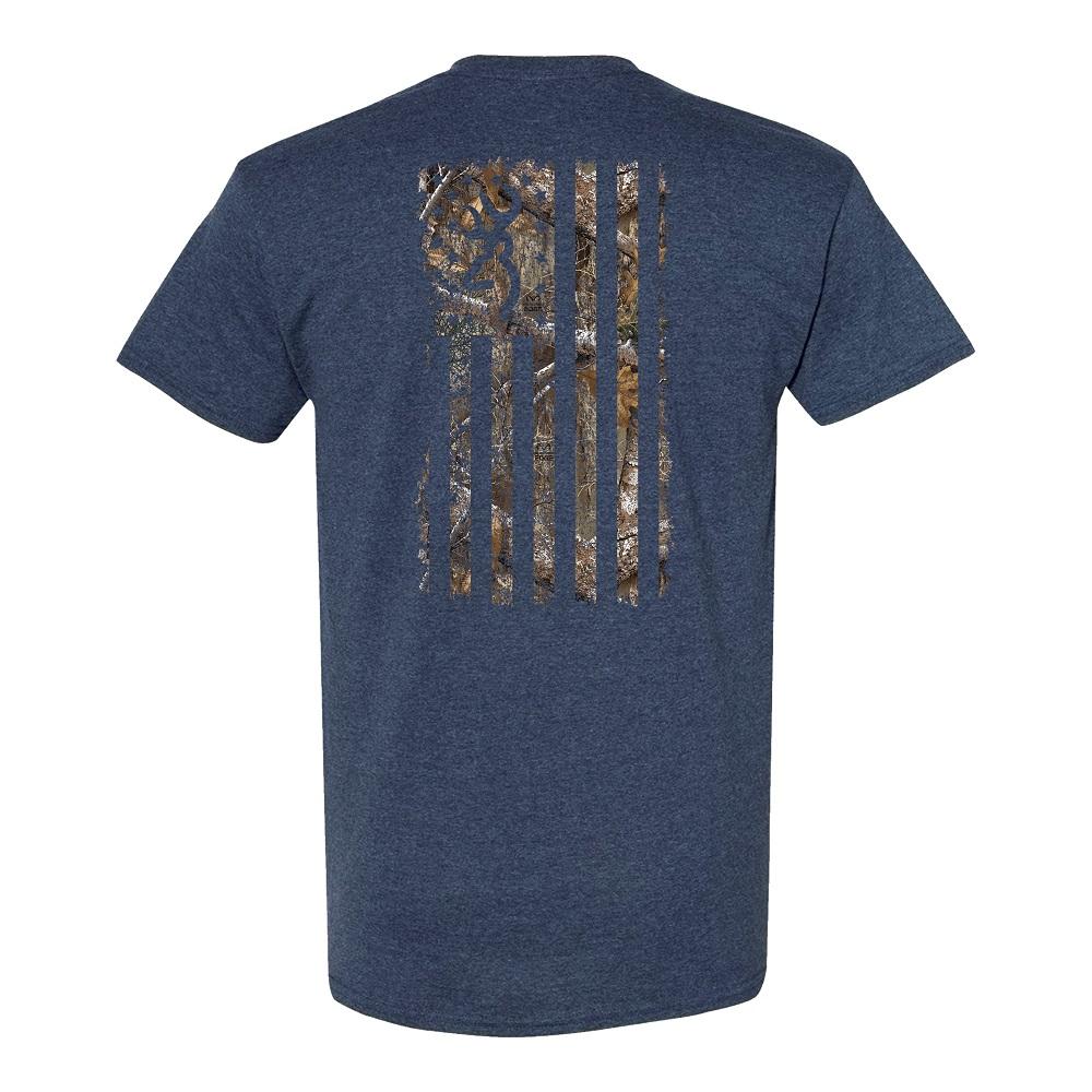 Realtree Usa T Shirt 100% Cotton Tee Realtree Camo Usa Flag Usa Realtree  Logo Browning