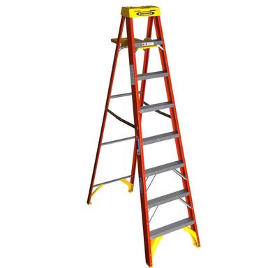 Werner 8' Fiberglass Step Ladder Type 1A - 6208
