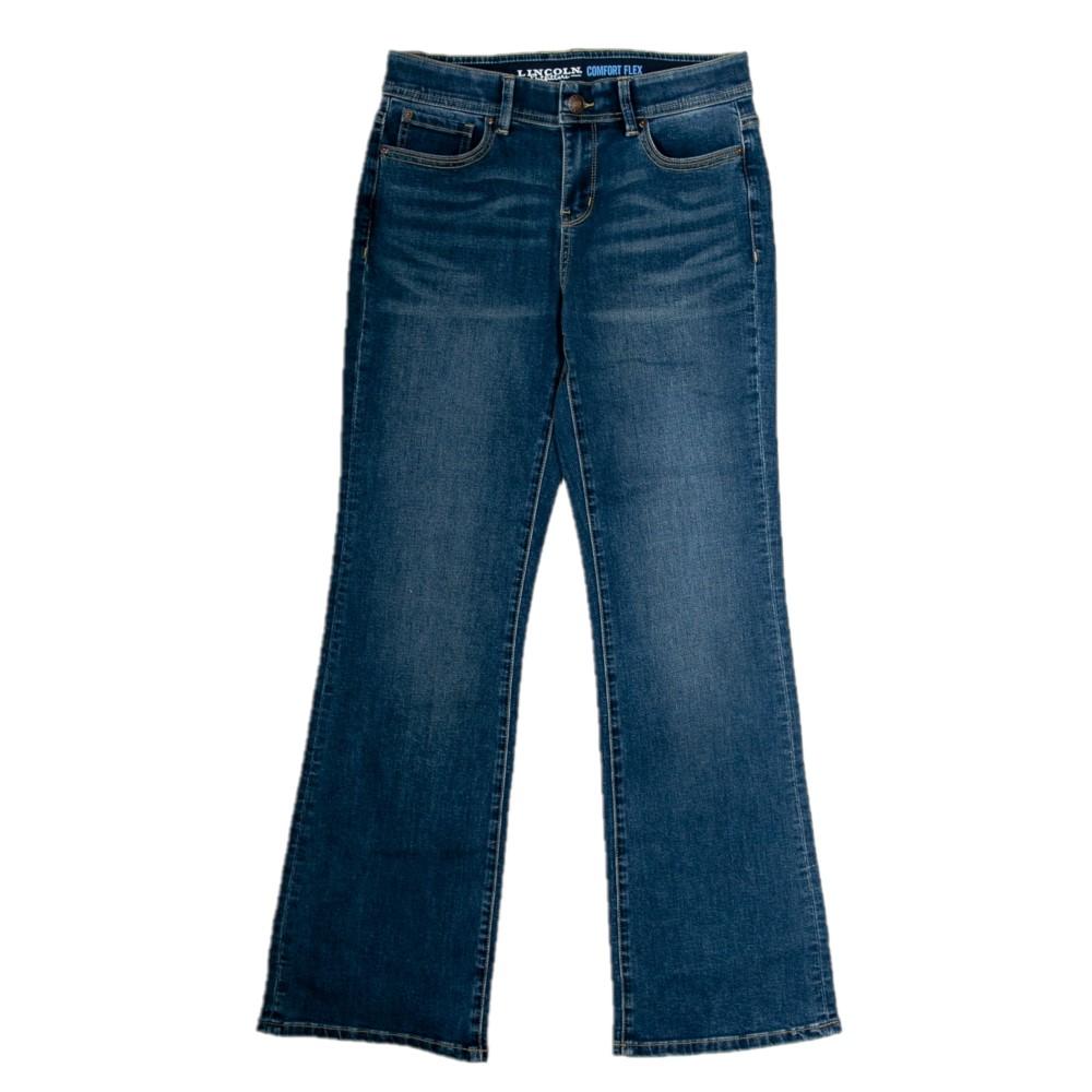 PZI Jeans Women Plus 18 Blue Denim Medium Rise Bootleg Jeans