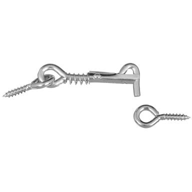 National Hardware 2002 Safety Hooks & Eyes in Zinc plated - N170-738