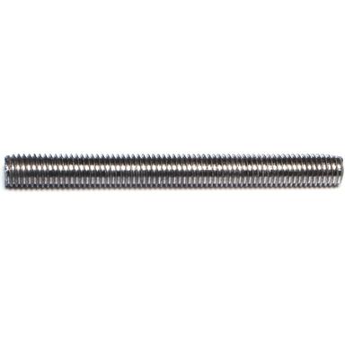 Midwest Fastener 10mm-1.5 x 100mm Zinc Plated Low Carbon Coarse Thread Threaded Rods - 88743