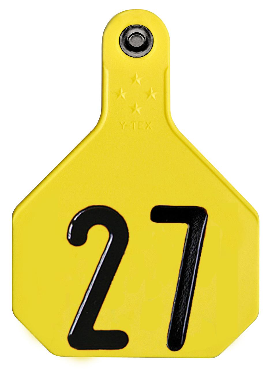 Y-Tex Ear Tag Set Medium Yellow 26-50 - 7712 026