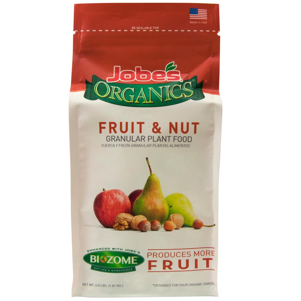 Jobe Organics Fruit & Nut Granular Fertilizer, 4lb Bag - 09227