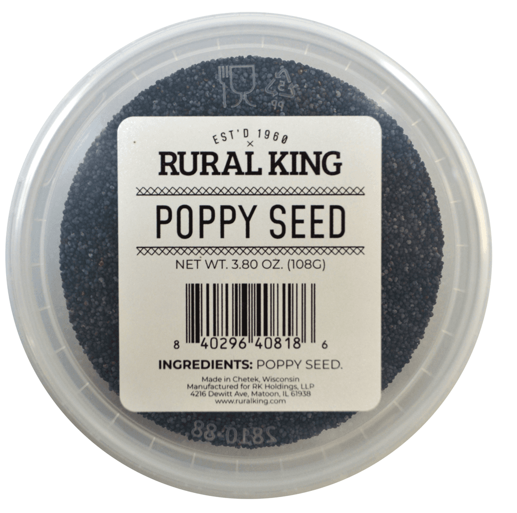 Rural King Poppy Seed, 3.8 oz. Tub