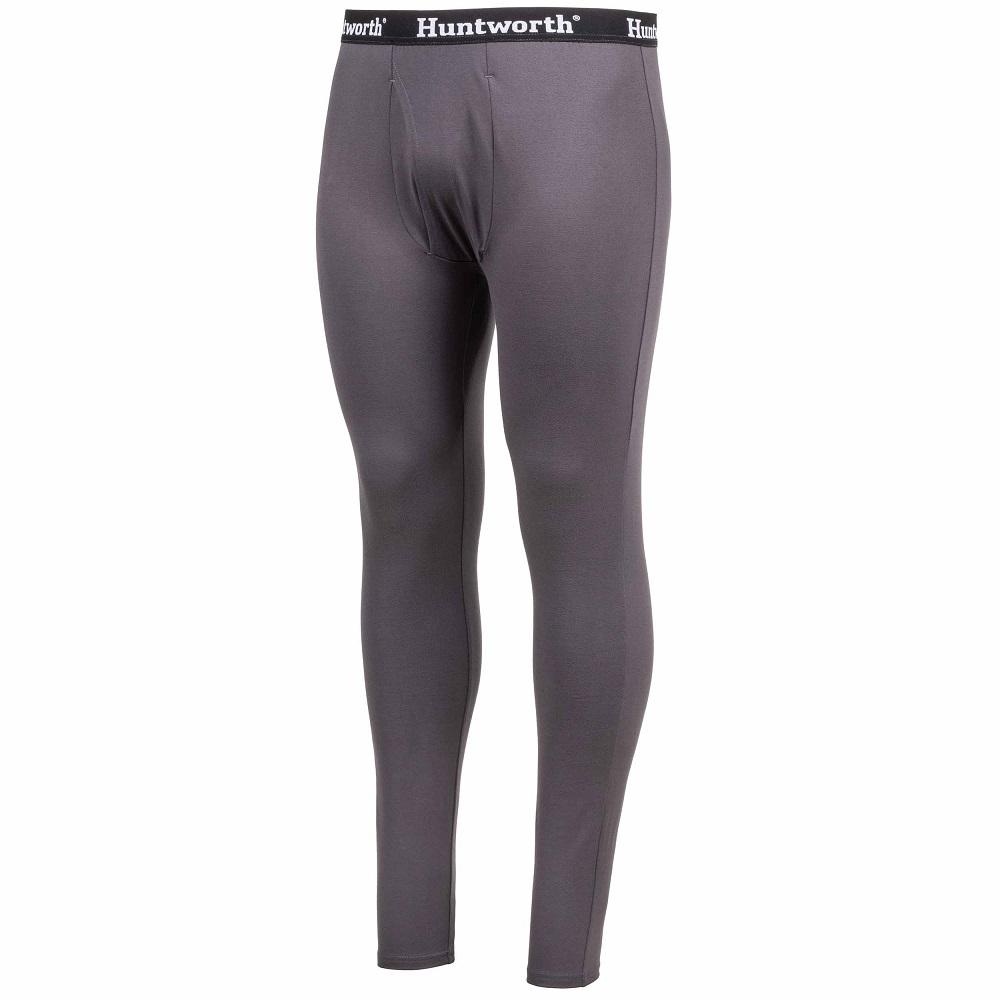 Huntworth Men's Heat Boost Base Layer Pants, Dark Gray - 9605-DG