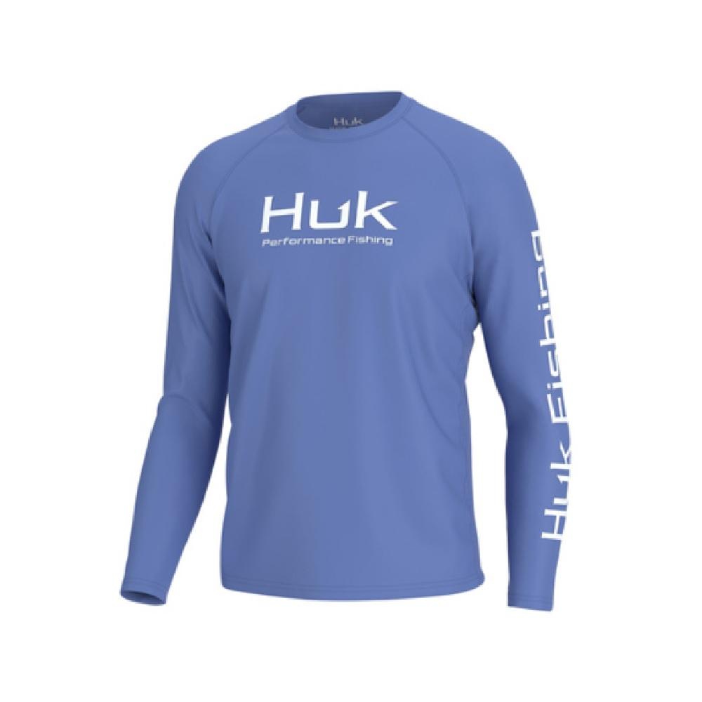 Huk Men's Pursuit Vented Long Sleeve 30 UPF Fishing Shirt, White