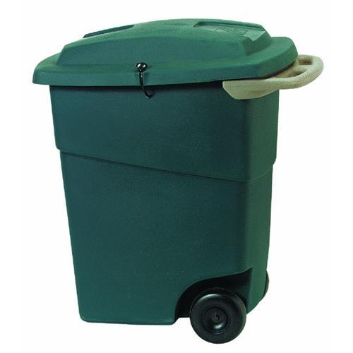 60 gal. Green Round Carry Barrel Trash Can