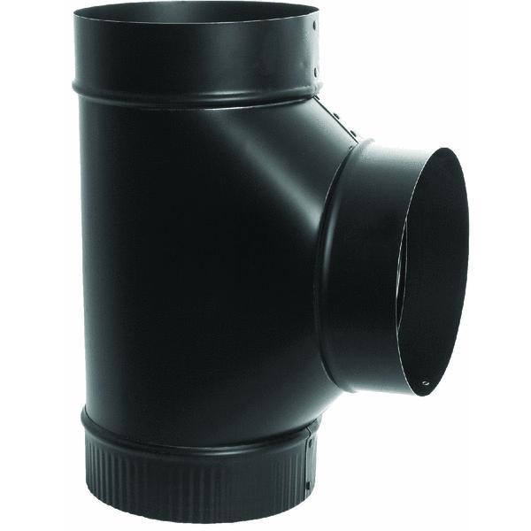 Imperial Manufacturing 6" Black Stove Pipe Cleanout Tee - BM0083